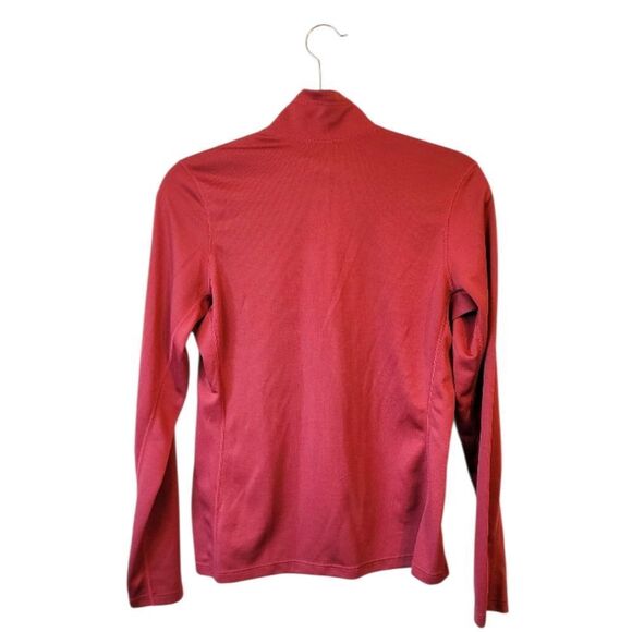 REI Women's Red Maroon Polar-Tec  Quarter Zip Size S - Picture 2 of 7